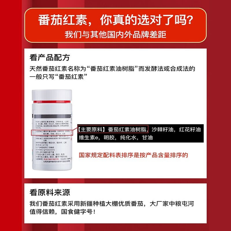 屯河中粮番茄红素沙棘籽油红花籽油软胶囊男性增强免疫力女性保健品 30粒*1瓶