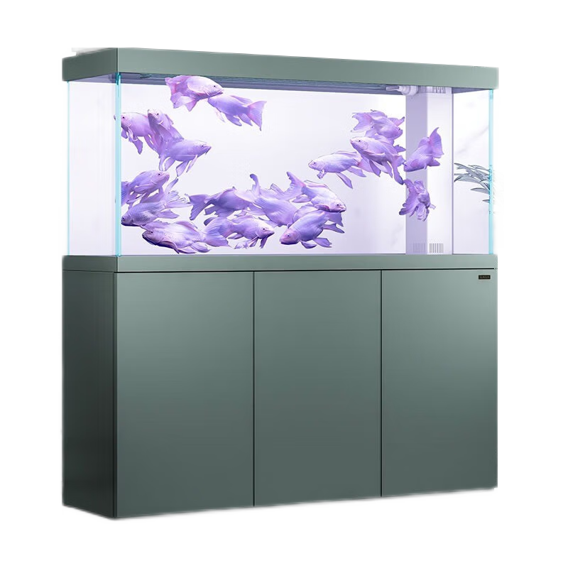 森森（SUNSUN）【送货上门】鱼缸水族箱生态玻璃鱼缸家用客厅大型底滤落地金鱼缸 (蓝色)0.6米长34.6cm宽高透玻璃