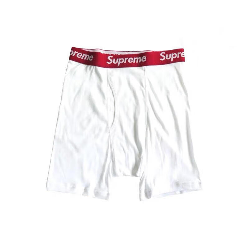 糜岚(mielanat)欧美supreme纯棉平角内裤四角裤衩情侣长款潮牌网红