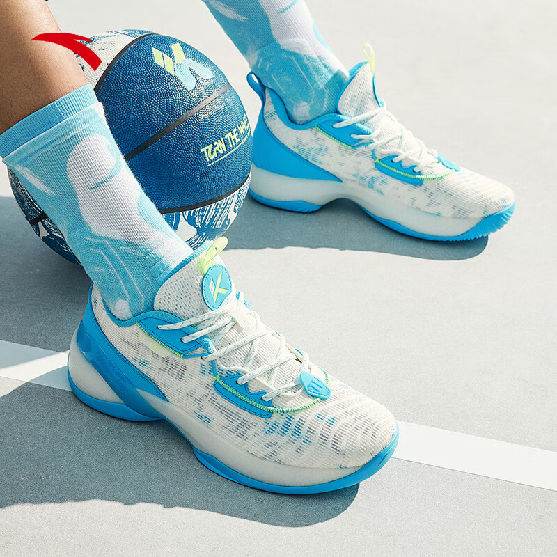 【轻骑兵7代】安踏篮球鞋男鞋2022秋季新款kt汤普森低帮网面透气防滑