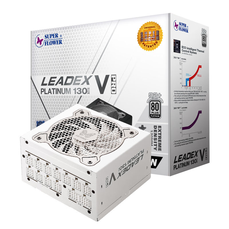 振华 LEADEX V PLATINUM PRO 白金牌全模组ATX电源 1000W