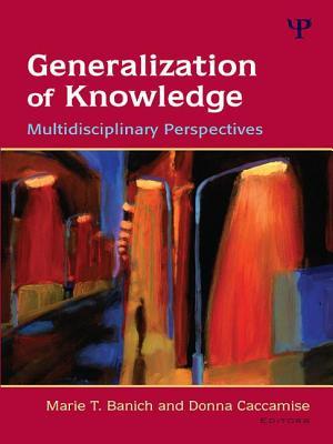 预订generalization of knowledge: multidisciplinary perspectives