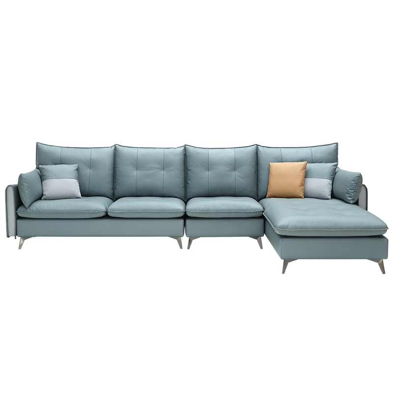 全友家居 沙发现代简约布艺沙发 L型转角科技布面料布艺沙发客厅家具102626 反向布艺沙发(1+3+转)