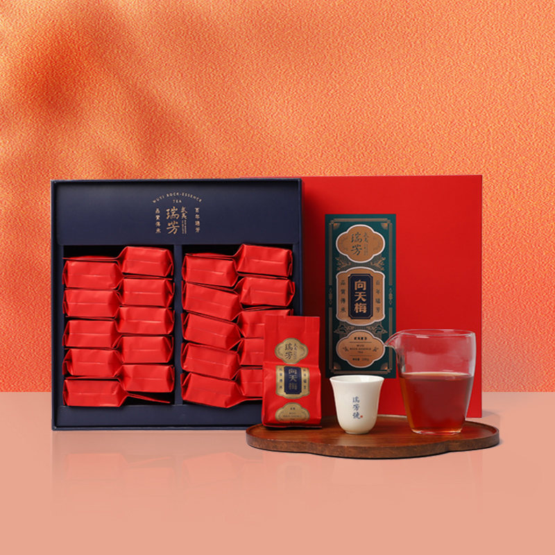 皇茅大红袍武夷山岩茶礼盒装浓香型武夷山乌龙茶肉桂茶叶200g 200g