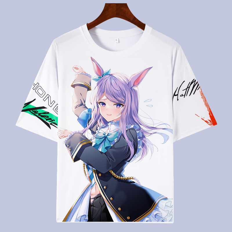 皇波顿赛马娘东海帝皇目白麦昆米浴短袖t恤 赛马娘东海帝皇目白麦昆