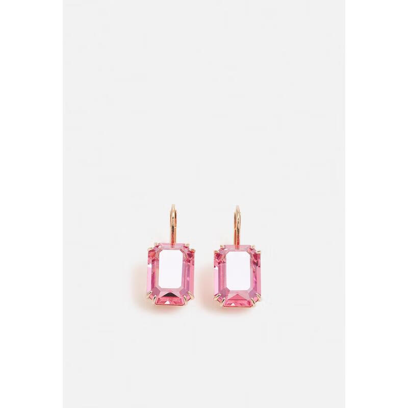 施華洛世奇（SWAROVSKI）時(shí)尚女士MILLENIA耳墜 法式背扣精致耳飾 送女友禮物 pink ONE SIZE