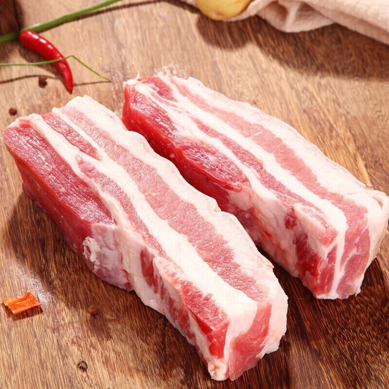 拍5件 桃西村冰鲜五花肉猪肉生鲜冰鲜五花肉猪肉[多件合一发货] 精选