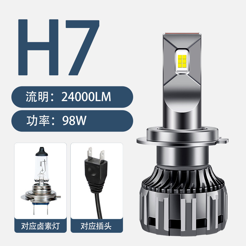 12-17款现代朗动led前大灯改装超亮强光聚光远光近光白光汽车灯泡