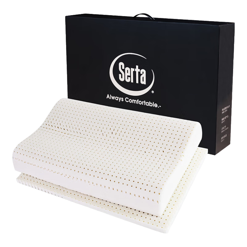 舒達(dá)（serta）乳膠枕 特拉雷乳膠枕頭芯成人護(hù)頸青少年高低組合枕 特拉雷乳膠枕【1個裝】