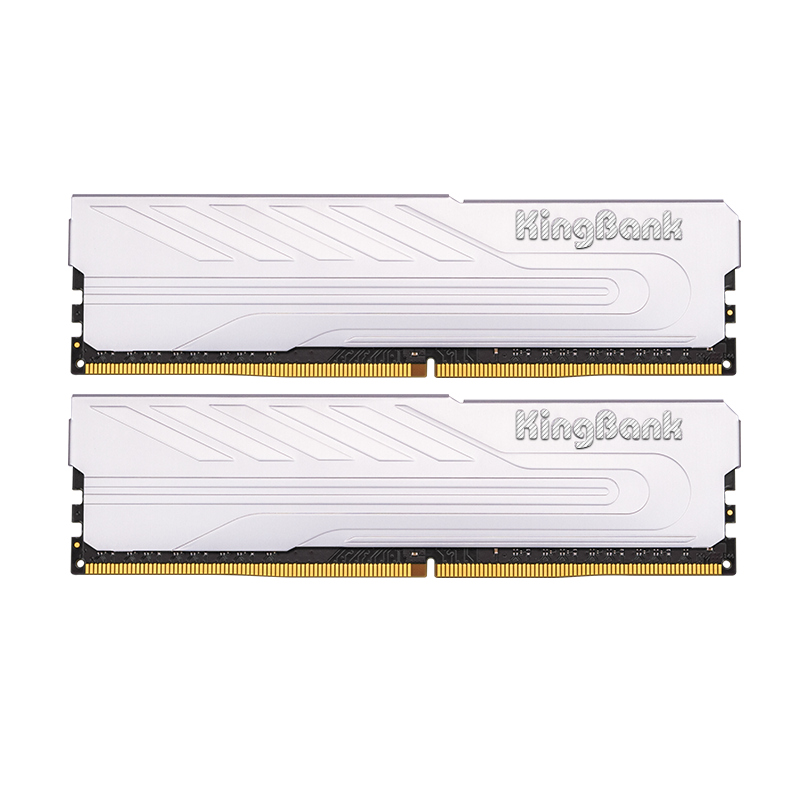 PLUS会员：金百达（KINGBANK）32GB(16G×2)套装 DDR4 3600 台式机内存条 银爵系列499元包邮（需用�唬�