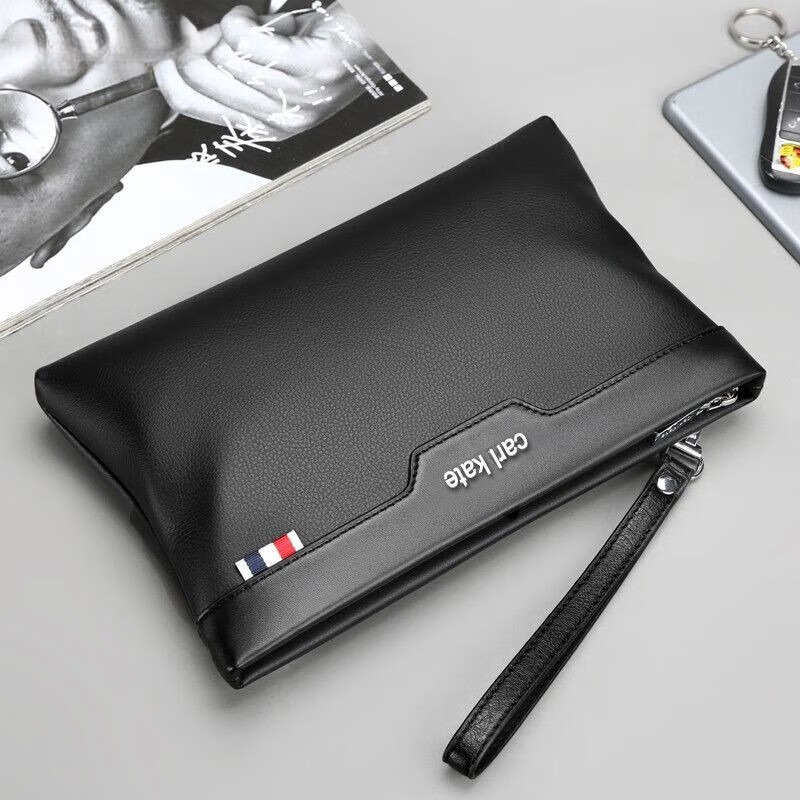 酷奇袋鼠手拿包男士外出手拎包新款信封包大容量手拿包手抓包商务手包