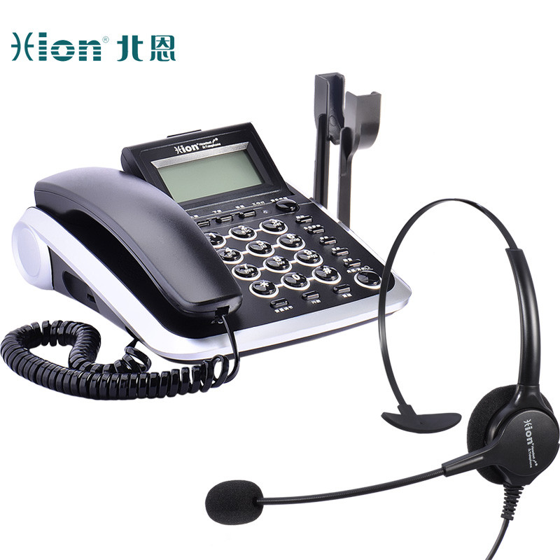 北恩（HION） V200H耳机电话机套装话务员客服呼叫中心办公耳麦电话 V200H话盒+DH90高降噪单耳