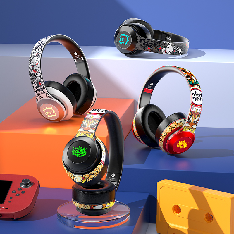 奇联BH10蓝牙耳机头戴式无线重低音降噪电竞吃鸡游戏耳麦适用于苹果安卓手机台式笔记本电脑男女生 旗舰白-38ms游戏低延迟-80H续航