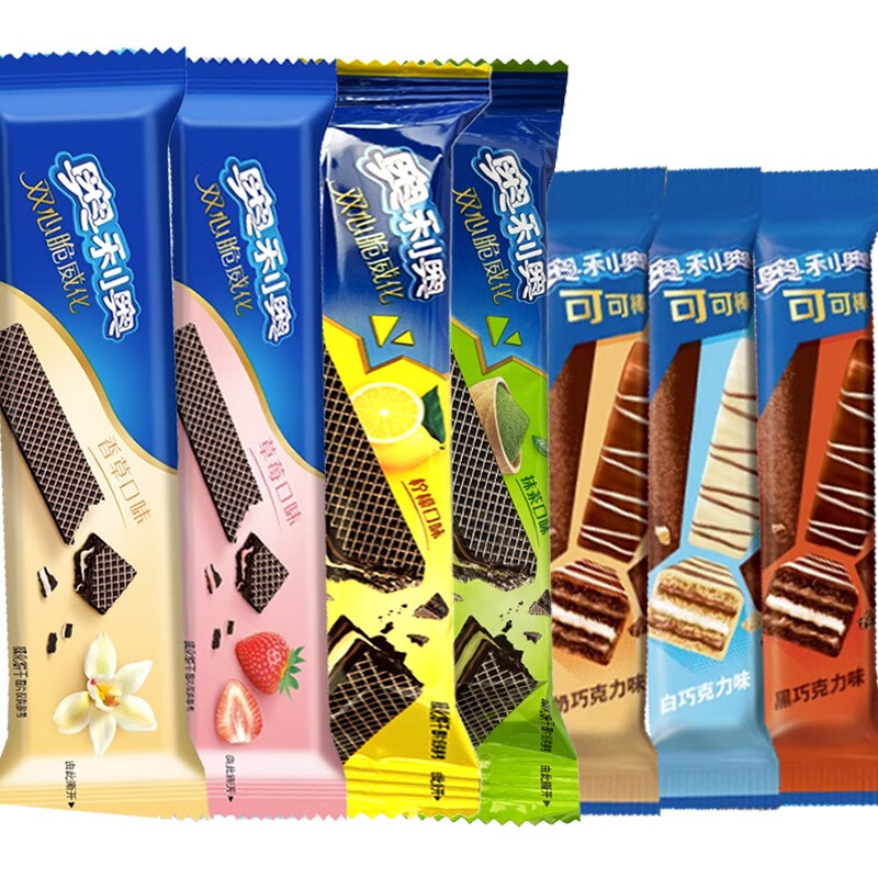 奥利奥(oreo)巧克棒巧克力棒威化饼干可可棒涂层巧克力棒办公室休闲零