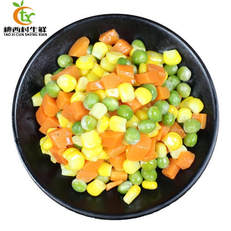 杂菜粒什锦菜冷冻蔬菜美式杂菜玉米粒速冻青豆玉米粒胡萝卜混合杂粮