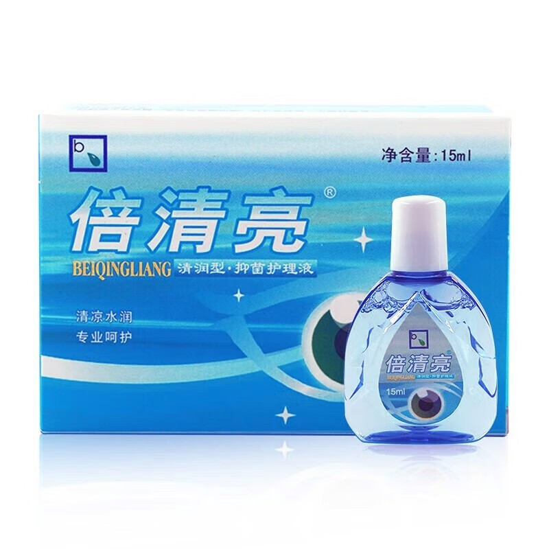 奇力康名鹤倍清亮舒目冷敷凝露15ml清润抑菌护理液 15ml瓶/盒【1盒】