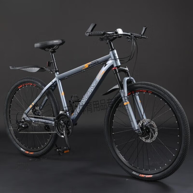 泊威尔公爵600山地自行车双碟刹减震越野公路男女骑学生变速自行车