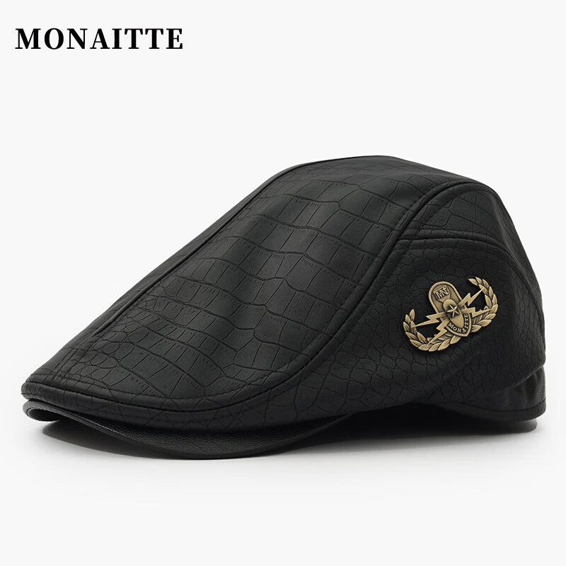 蒙奈特（MONAITTE）帽子男2023新款冬季保暖加绒加厚鸭舌帽复古秋冬户外百搭前进帽女 黑色 均码（54-60CM）属于什么档次？
