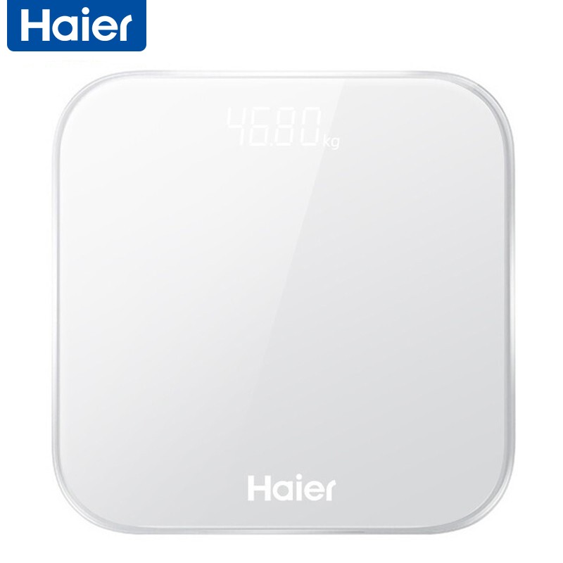 海尔（Haier）体重秤 家用健康秤电子秤高精度 智能分析自动识别用户 APP数据测量 LED屏幕