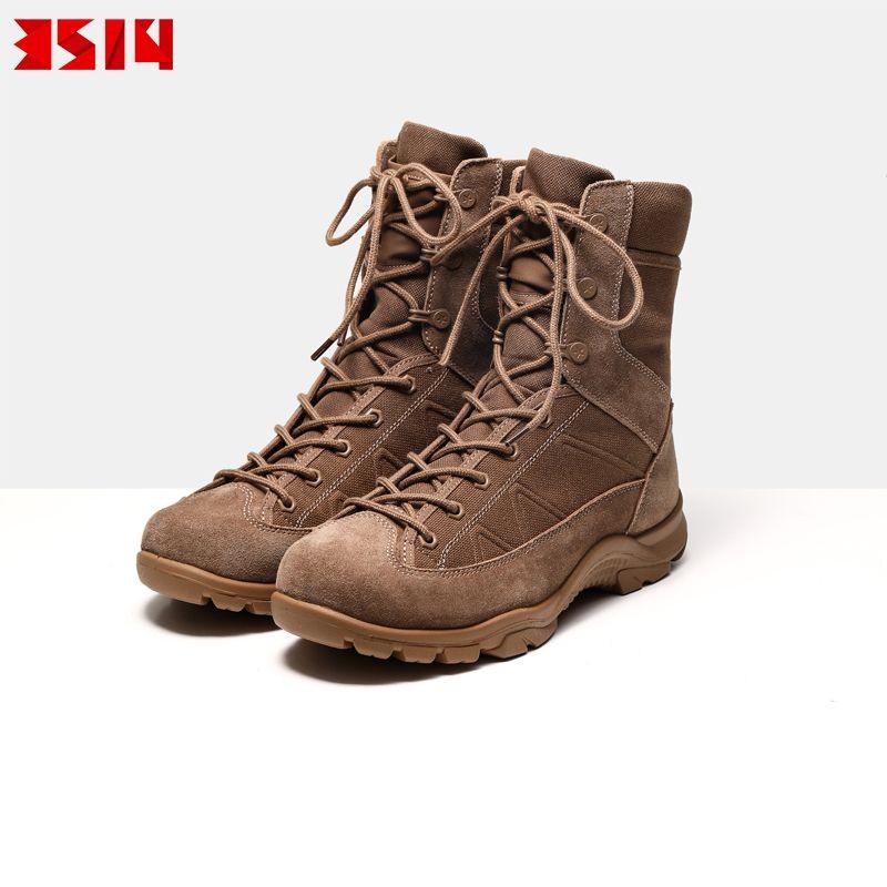 神行太保3514神行太保 新款男士棕色马丁靴 户外靴 纯牛皮马靴 时尚