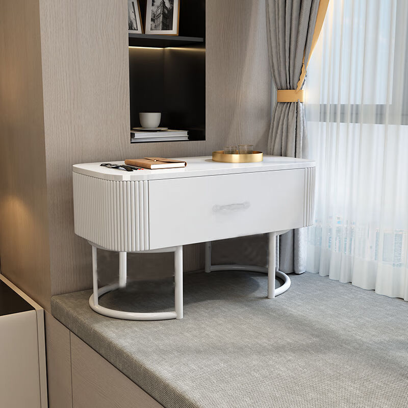 斌图飘窗梳妆台轻奢网红小户型奶油风侘寂风现代简约北欧榻榻米化妆台