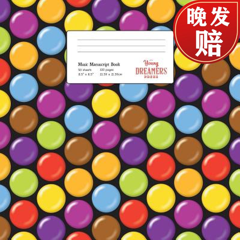 【4周达】music manuscript book: coated candy, large kids stave