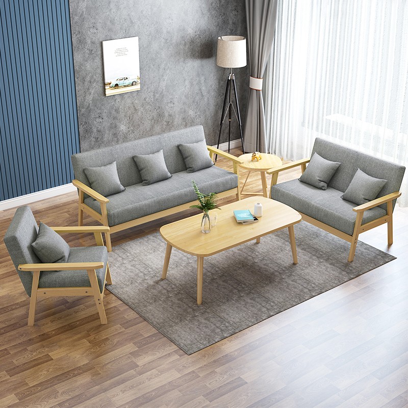 景彩 沙发客厅家用沙发实小户型可拆洗布艺沙发套组新中式单人位双人位三人位沙发椅 沙发套组（单人位+双人位+三人位）