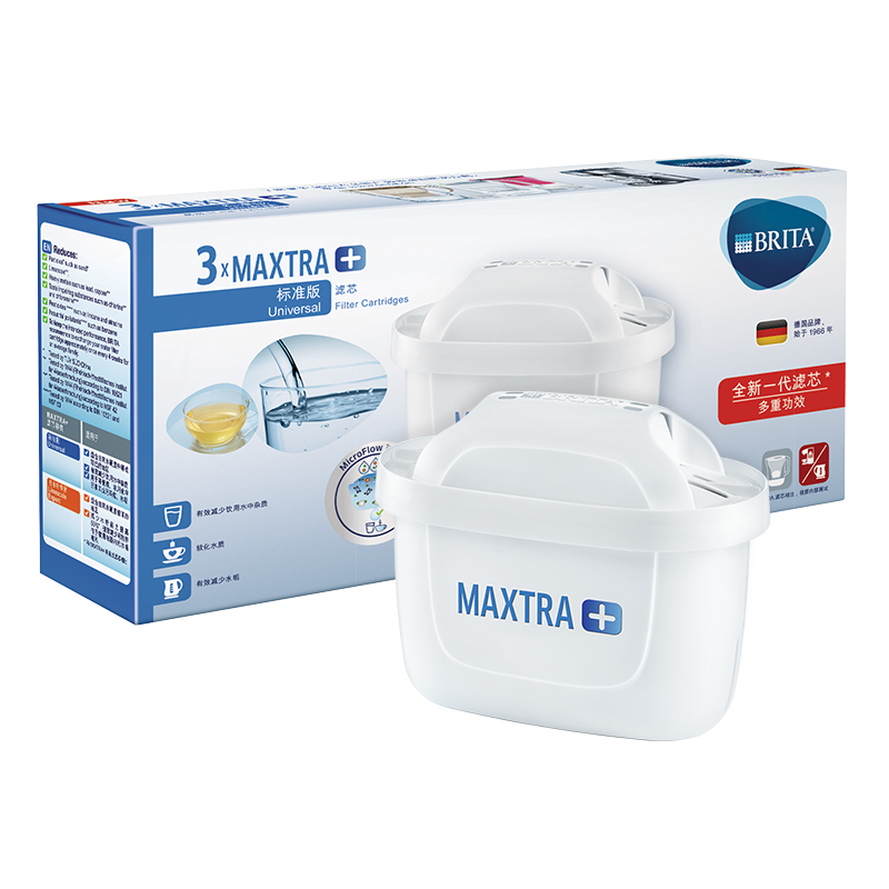 碧然德（BRITA） 家用滤水壶 净水壶滤芯 Maxtra 多效滤芯 3枚装