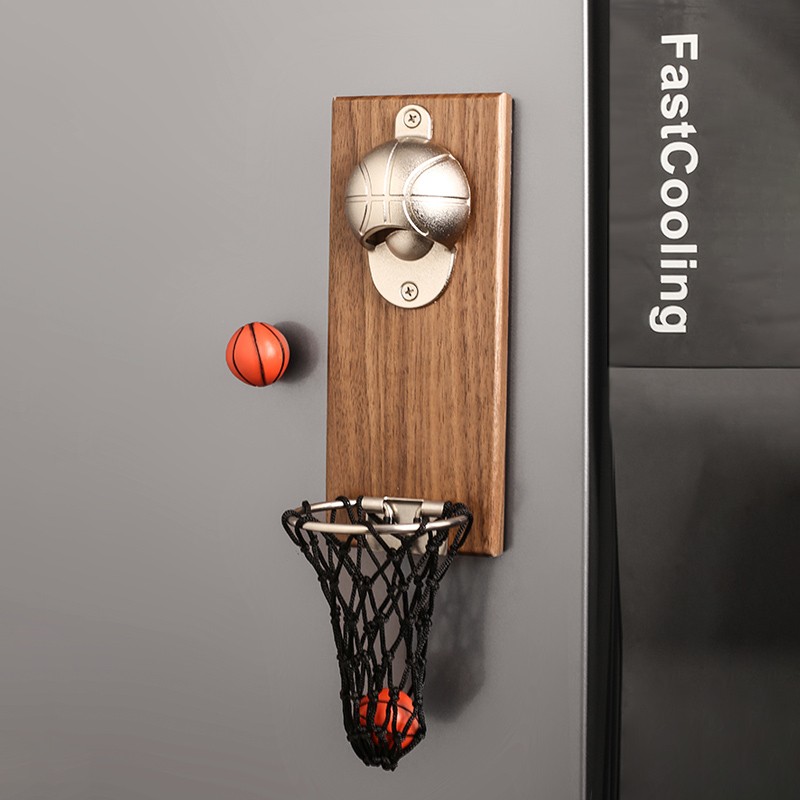 贝汉美（BHM） 创意灌篮高手冰箱贴动漫立体公仔装饰磁力贴 带网开瓶器+2个篮球