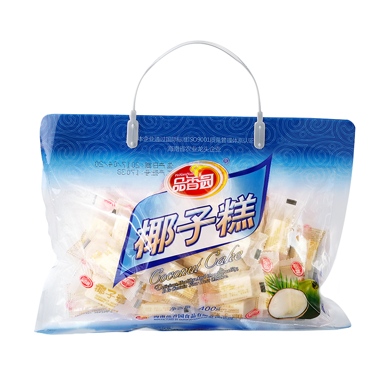 品香園椰子糕400g*2袋海南特產(chǎn)軟糖糕點心辦公室零食芒果糕點出游伴手禮 椰子糕400g*2袋