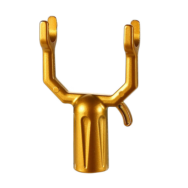 泰瑞格 铝合金衣叉头配件挂晾衣叉加厚19mm管撑衣杆接头多色可 银色