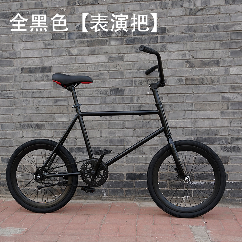 死飞实心胎 折叠山地自行车 20寸死飞自行车倒刹倒骑活飞手刹彩色实心