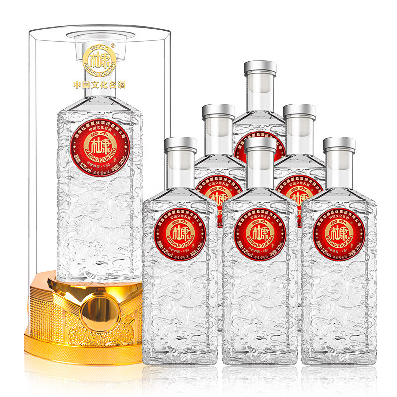 白水杜康白水杜康白酒52度白水杜康U80浓香型白酒粮食酒白酒 52%vol 52%vol 500mL 6瓶