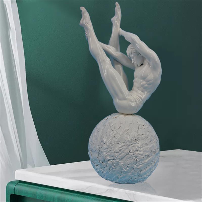 沐晴 北欧人物雕塑摆件大卫石膏像树脂艺术维纳斯酒柜家居客厅小装饰