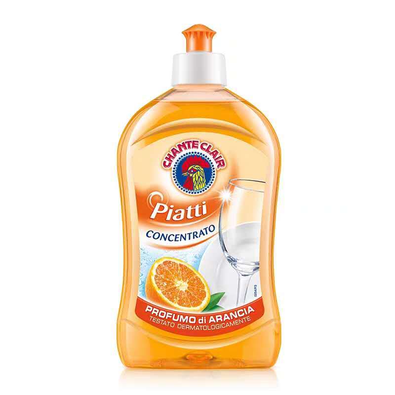 公鸡头洗洁精意大利香橙柠檬味鸡头去油不伤手家庭装500ml 甜橙香型