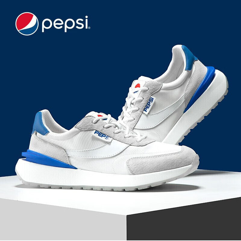 百事可乐pepsi男鞋运动鞋休闲鞋男士板鞋百搭阿甘鞋透气户外跑步鞋 b1