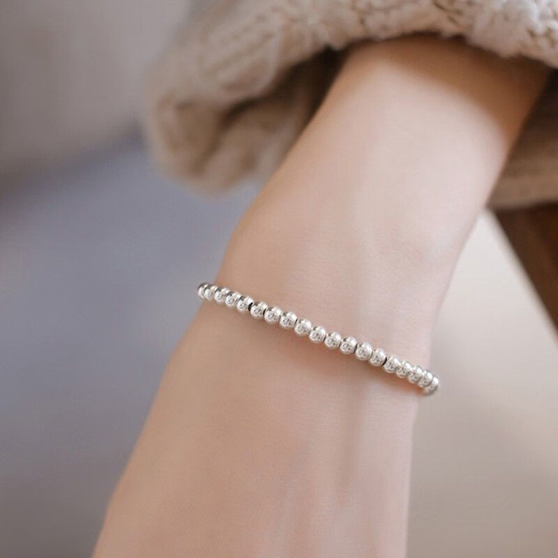 银千惠s925银手链女银铃手饰品银手链送女友生日礼物 925银手链-银铃