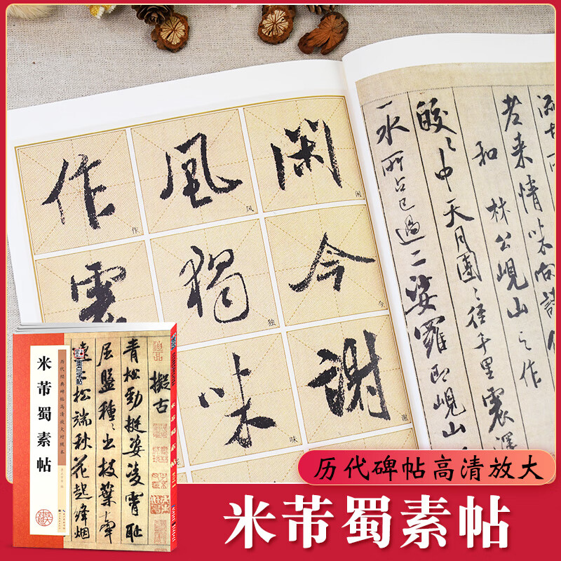 米芾蜀素帖(历代经典碑帖高清放大对照本)/墨点字帖 行书书法毛笔字贴