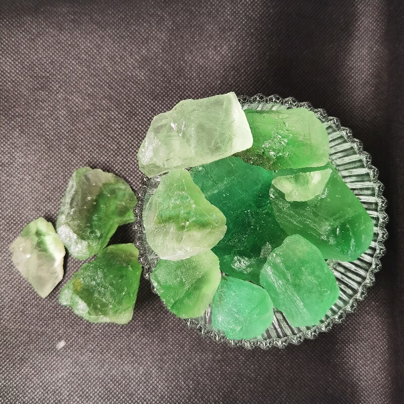 绿萤石原石 原矿物标本装饰  绿萤石扩香石水晶原石矿石晶石科普 500