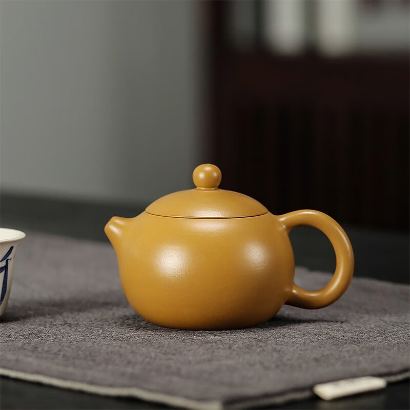 雲山堂赵庄葵黄朱泥功夫泡茶壶西施壶170cc容量手工壶功夫泡茶中式