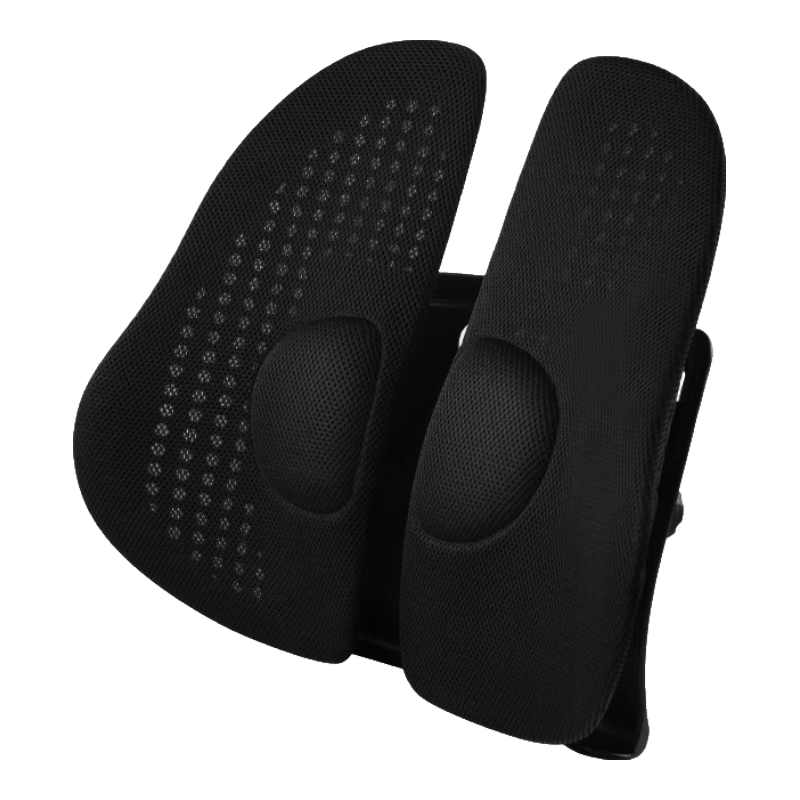 脊態(tài)（Back2）人體工學腰墊腰靠 辦公室座椅靠背墊汽車靠墊腰托腰椎部靠墊腰枕 【網(wǎng)眼透氣】黑色 多檔調(diào)節(jié) 舒適支撐