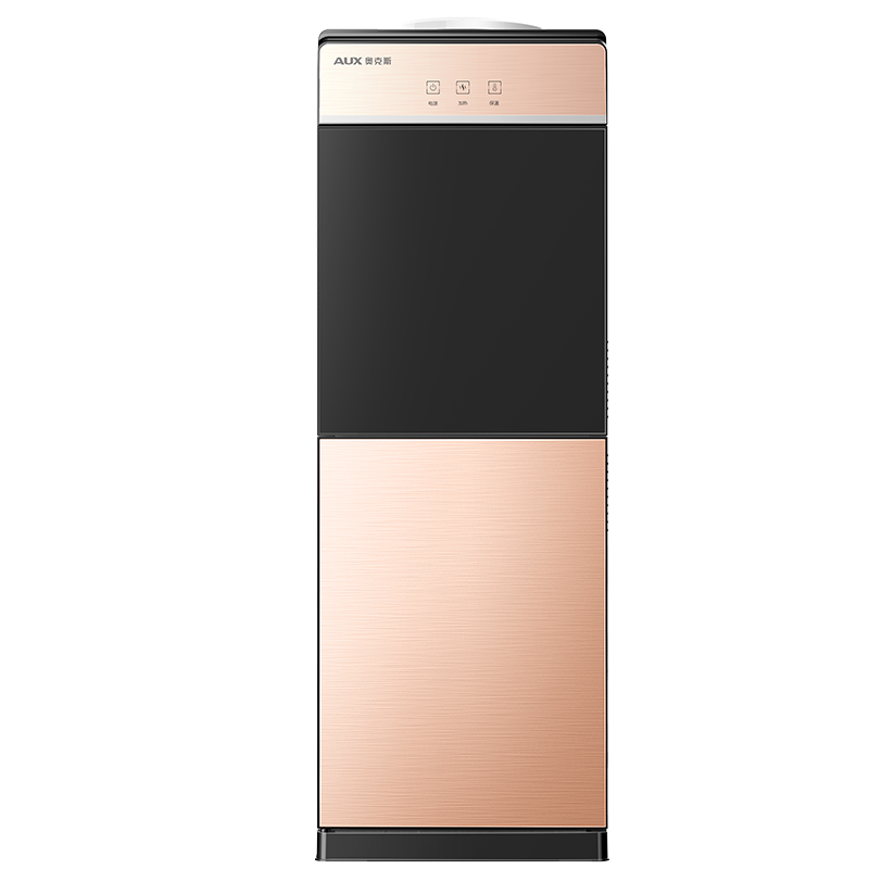 奥克斯（AUX） 饮水机家用立式办公双开门柜式快速加热饮水器 星辰系列-【金色温热型】自带童锁 温热型