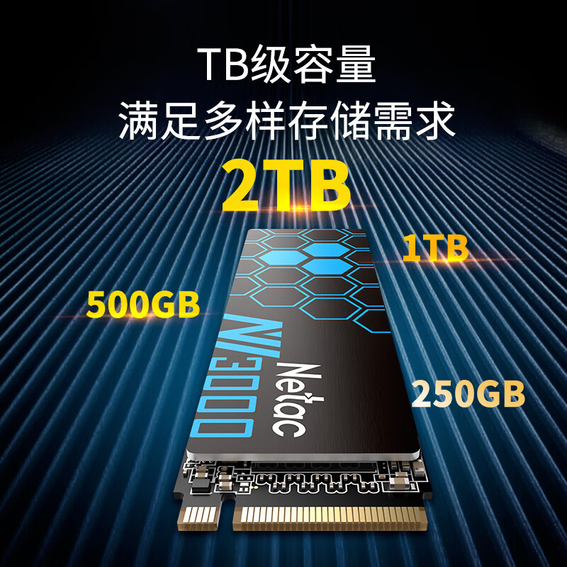 朗科（Netac）500GB SSD固态硬盘 M.2接口(NVMe协议) NV3000绝影系列 3300MB/s读速 高效散热