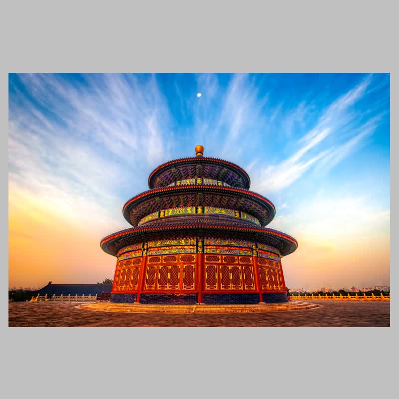 狼天影 各国风景建筑海报地标性景点名胜古迹风光墙贴画客厅卧室墙上