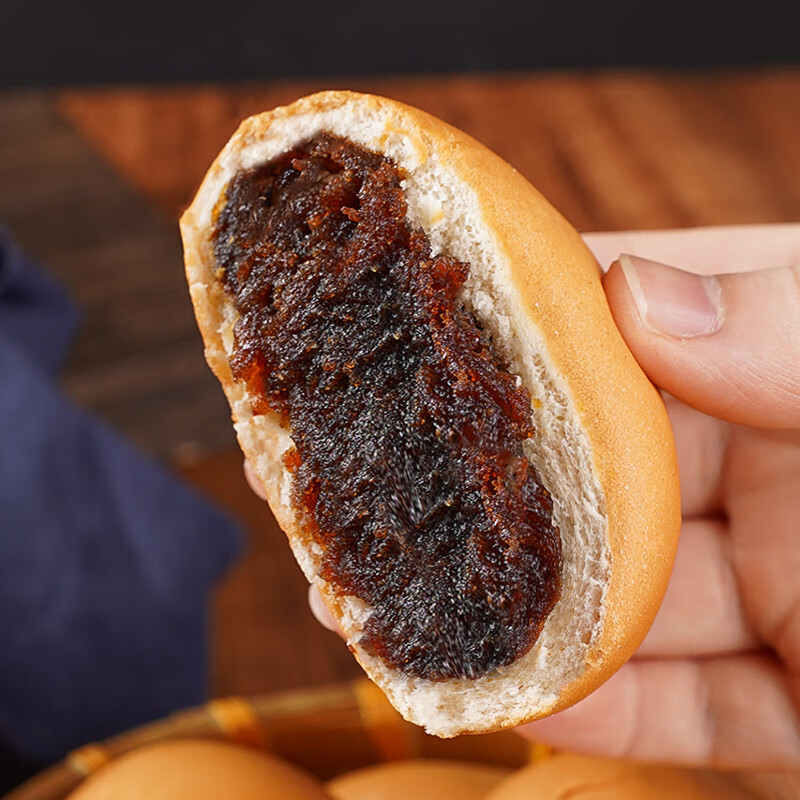 【厂家直发】老式红豆沙面包早餐欧包代餐早饭零食散装软面包 新豆沙面包12包