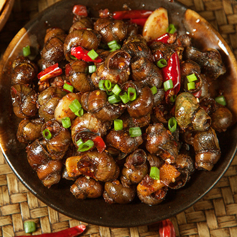 螺尊麻辣田螺加热即食螺丝大排档香辣泥螺下酒菜酒吧嗦螺熟食夜宵