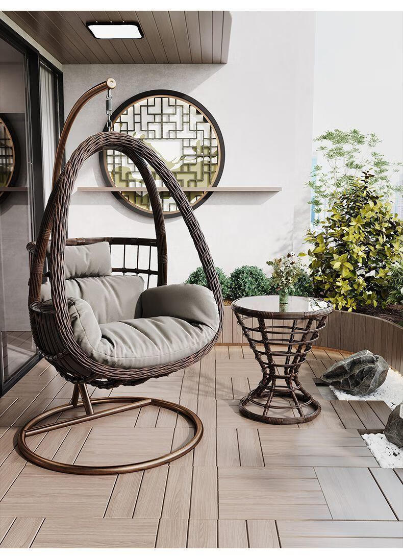 太将玖双人吊椅阳台室内秋千客厅网红吊蓝吊兰椅家用摇篮椅吊篮藤椅