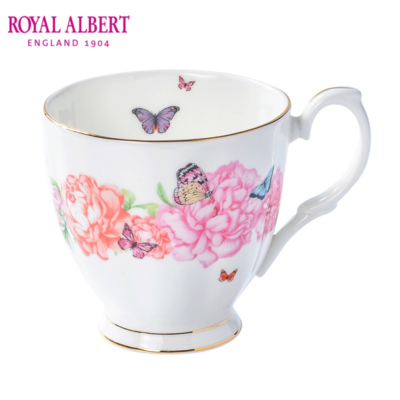 Royal Albert英国皇家阿尔伯特进口骨瓷杯马克杯茶具欧式咖啡杯米兰达可儿设计款 感谢
