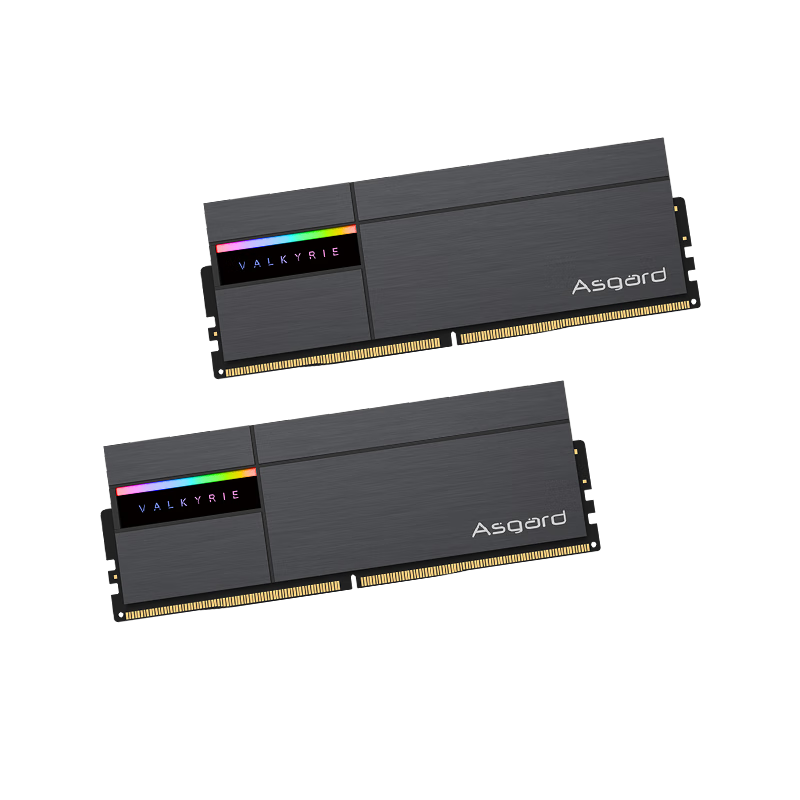 Asgard 阿斯加特 女武神·瓦尔基里Ⅱ代 DDR5 7200MHz RGB 台式机内存 灯条 极夜黑 32GB 16GBx2 C34 海力士A-die颗粒