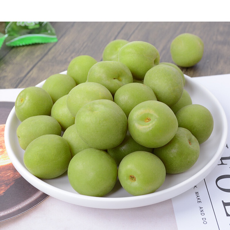 虎钢馋爽脆青梅青口梅500g散袋装盐渍青梅酸脆凉果特产蜜饯果脯零食